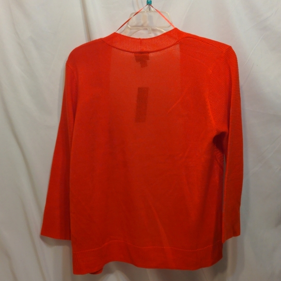Worthington orange open front sweater - Picture 4 of 7